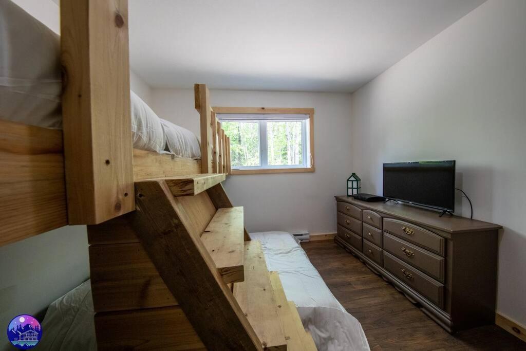 Chalet Deschamps- Spa- Chien Accepte- Nature- Estrie Mansonville Eksteriør bilde